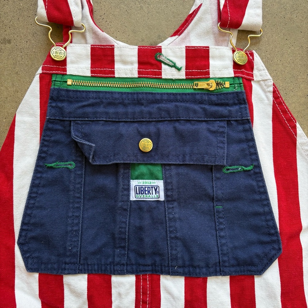 Liberty Men's Overalls 36x32 American Flag Red, White, and Blue - Picture 5 of 8